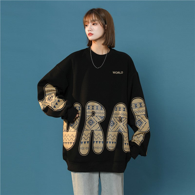 nu67 Big letter Hong Kong style sweatshirt