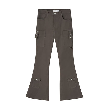 nu128 Tight-fit high-waisted flared pants