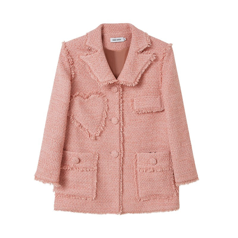 nu151 Half length pink design jacket