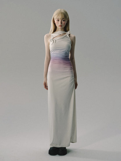 nu189 "The Ritual in the Water" Flat Shoulder Sleeveless Dress