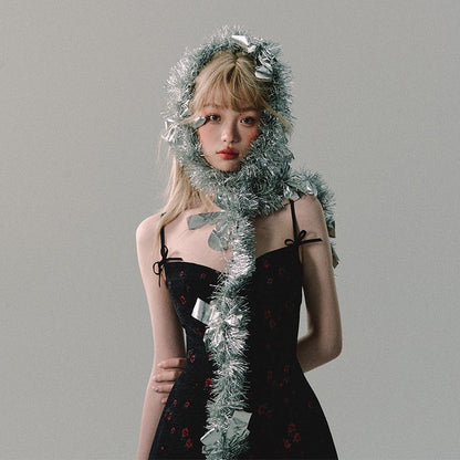 nu249 "Honeysuckle Elixir" Christmas Flower Suspender Dress