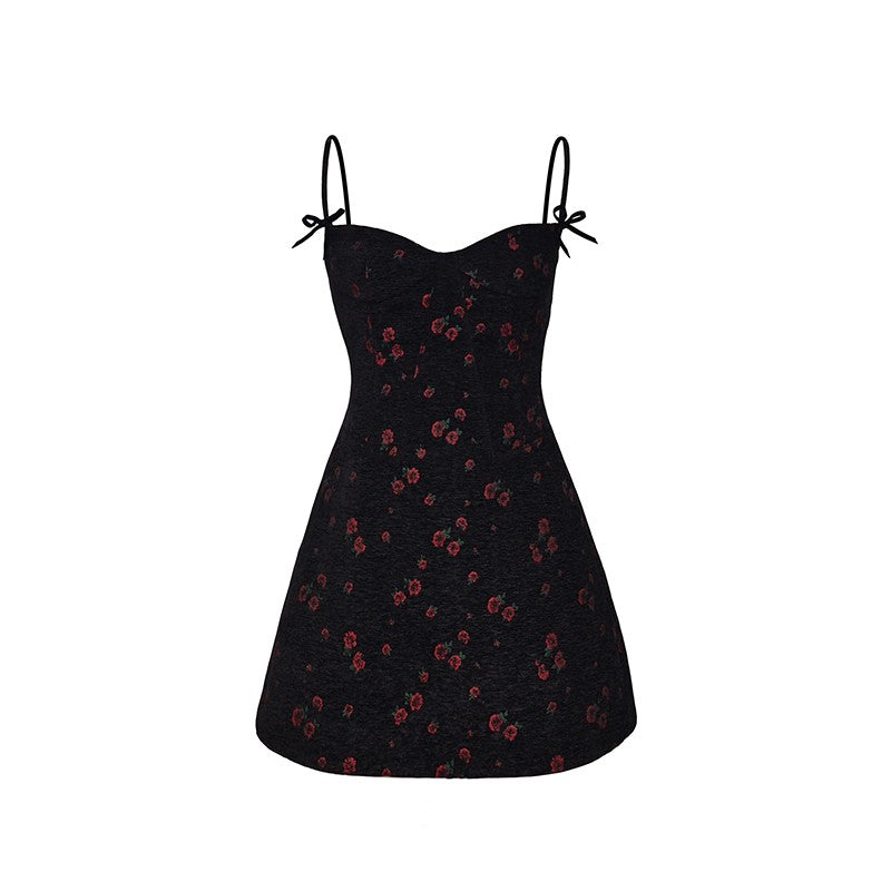 nu249 "Honeysuckle Elixir" Christmas Flower Suspender Dress